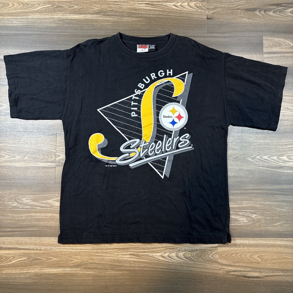 Vintage 1997 Pittsburgh Steelers NFL Graphic T-shirt Size L‎